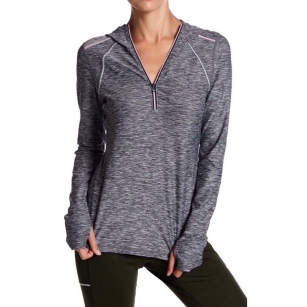 Zella Velocity Half Zip Reflective Hoodie